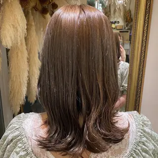 ミディアム カラー 透明感カラー/韓国 ヘア🩶yuri🩵のヘアスタイル