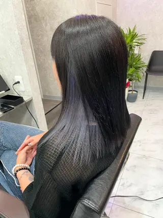 ミディアム 🦋ハイトーン🦋 石山 希理🦋のヘアスタイル