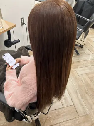 カラー ベージュ/ダブルカラ ー/新潟駅/青柳萌果のヘアスタイル