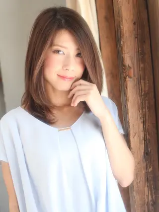 ミディアム 宮里 萌々のヘアスタイル