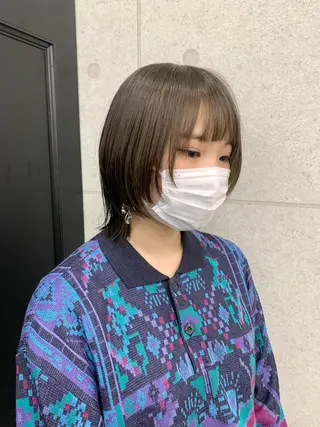 ミディアム カラー レイヤー ハイトーン 暖色⭐︎KANAKOのヘアスタイル