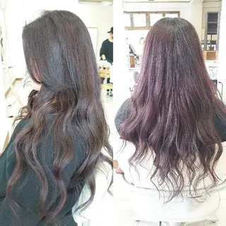 ロング カラー キンジョウ エナミのヘアスタイル