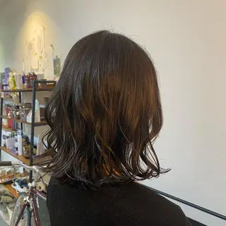 ミディアム ✨髪質改善／艶カラー harunaのヘアスタイル