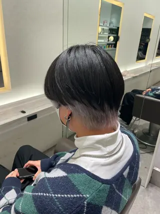 ショート カラー メンズ メンズ特化店長✨ 9/7空き◎岡本一真のヘアスタイル