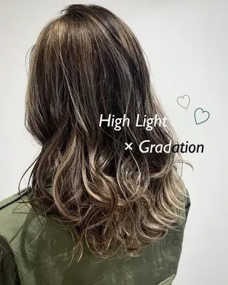 セミロング カラー 💎 透明感カラー ✨Erina 💎のヘアスタイル