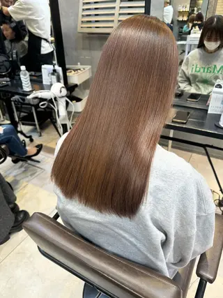 セミロング rioカット無料縮毛 矯正♡韓国レイヤーのヘアスタイル