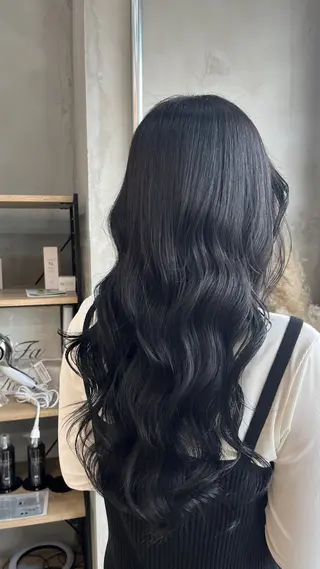 ロング カラー 田中 萌のヘアスタイル