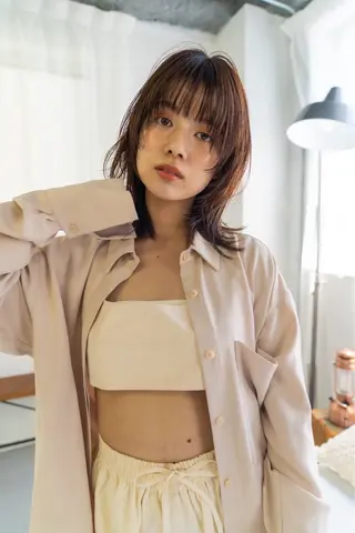 ミディアム KOHEI/上野 カラーモデル募集🌱のヘアスタイル