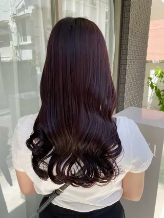 セミロング カラー グレージュ/透明感/ 韓国ヘア/RISAのヘアスタイル