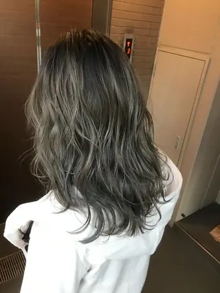 セミロング カラー Joule 大分メンズのヘアスタイル
