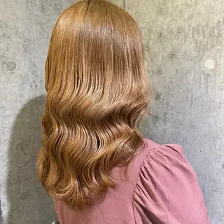 セミロング カラー 透明感/韓国風 🤍moeka🤍のヘアスタイル