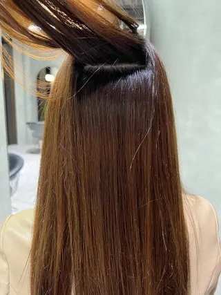 ロング 上田 エミのヘアスタイル