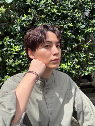 カラー パーマ メンズ YUMA/レイヤー/ 似合わせ/パーマのヘアスタイル