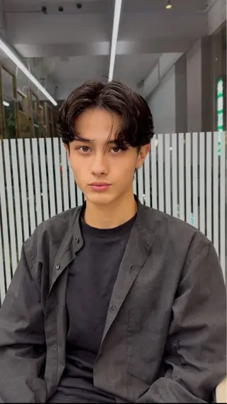 ショート パーマ メンズ SORA表参道所属・🫧透明感カラー🫧 暖色/島田晃太郎のヘアスタイル