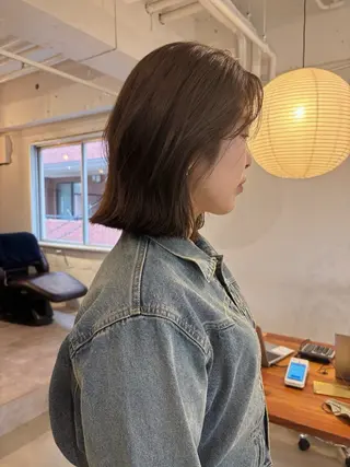 ミディアム カラー 🍑透明感hair ・NENE🍑のヘアスタイル