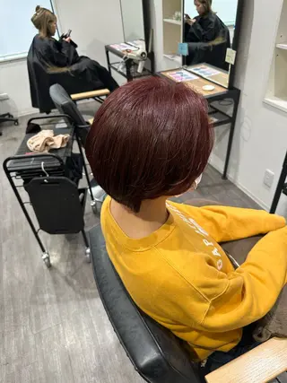 ショート カラー 艶髪レイヤー上田 紗也🇰🇷💗のヘアスタイル