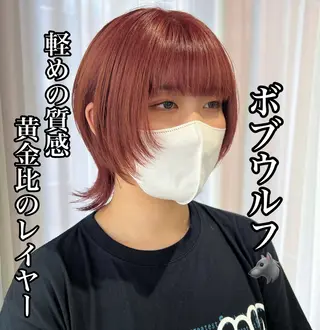 ショート 🐺立川のウルフ屋 さん🐺おかみ🐺のヘアスタイル