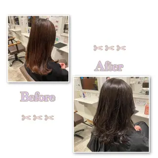 ミディアム yu kiのヘアスタイル