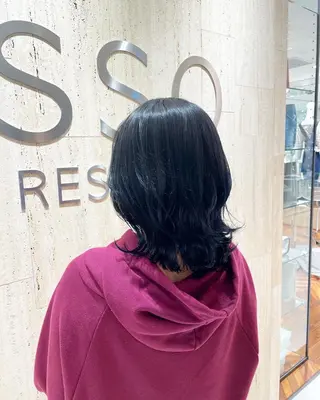 ミディアム カラー 高橋 芽衣のヘアスタイル