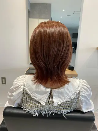 ミディアム カラー Hair Ange伊達店所属・山口 美緒のヘアスタイル