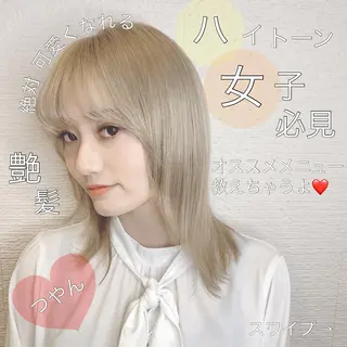 セミロング パーマ ヘアアレンジ CURE nex the salon所属・清野 大のヘアスタイル