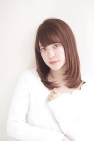 ミディアム カラー 艶髪/縮毛矯正 /髪質改善千田大地のヘアスタイル