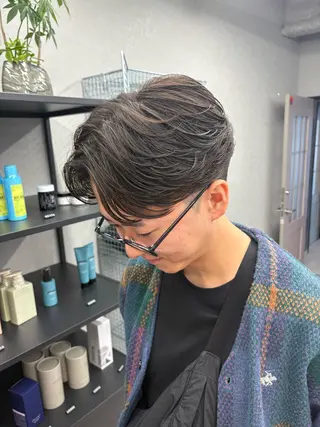 ミディアム パーマ メンズ メンズカット／パーマ ／GOUのヘアスタイル