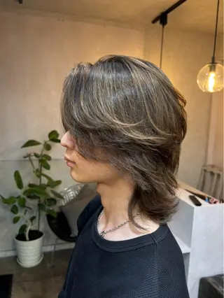 ショート カラー メンズ ere 代々木公園所属・みほ/ニュアンス/ モード/艶カラーのヘアスタイル