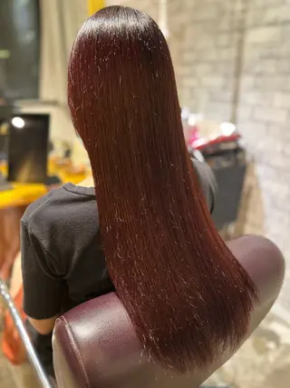 ロング カラー 縮毛矯正／髪質改善 🌟mizukiのヘアスタイル