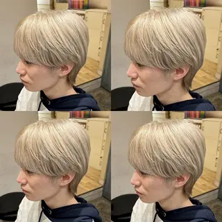 カラー メンズ 髪質改善カラー✖︎ 縮毛矯正✨️店長純大のヘアスタイル