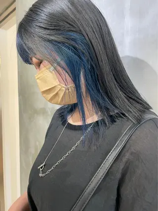 セミロング カラー 髪質改善🫧ベージュ 椙山 響のヘアスタイル