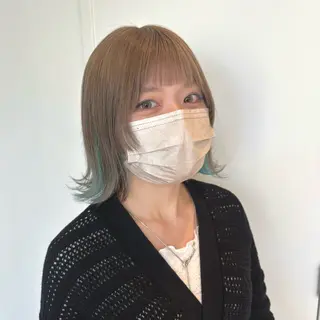 ミディアム カラー 透明感カラー/ 寺田千雅子のヘアスタイル