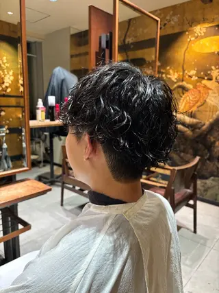 パーマ メンズ FURUSHO梅田所属・【メンズ限定】原 唯登のヘアスタイル