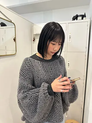 ミディアム カラー 梅田/柔らかカラー/ オオハシ リナコのヘアスタイル