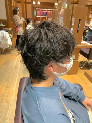 ショート カラー パーマ メンズ Artist 藤﨑紘成のヘアスタイル