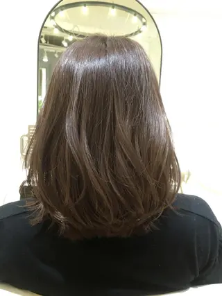 ミディアム セミロング カラー 酸性縮毛矯正のプロ 杉山玲介のヘアスタイル