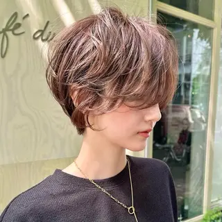 ショート カラー 銀座/ショート特化/ 似合わせカット/といのヘアスタイル