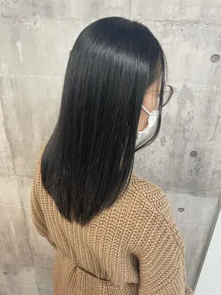 セミロング _WHITE浜松店 もえかのヘアスタイル