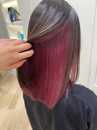 ロング カラー 個性派/ブリーチ ＊ほのかのヘアスタイル