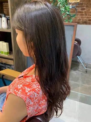 ロング カラー 髪質改善/縮毛矯正 ツヤ髪🩷さつきのヘアスタイル
