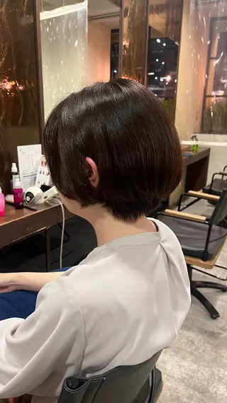ショート カラー 田中 鈴乃のヘアスタイル