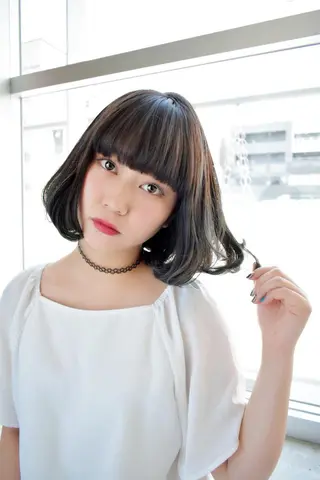 ショート カラー 前髪/ハイライト得意 安西駿一　【銀座】のヘアスタイル