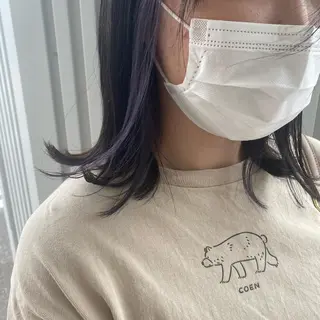 セミロング カラー 髪質改善🫧ベージュ 椙山 響のヘアスタイル