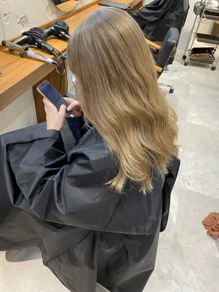 ロング カラー 💎夏葵 ハイライト /デザイン特化のヘアスタイル