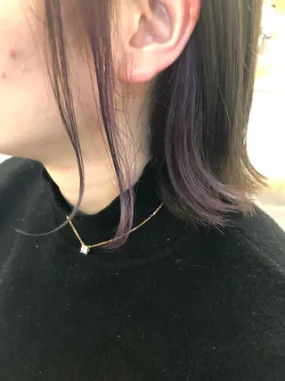 ミディアム カラー OFF YUYAのヘアスタイル