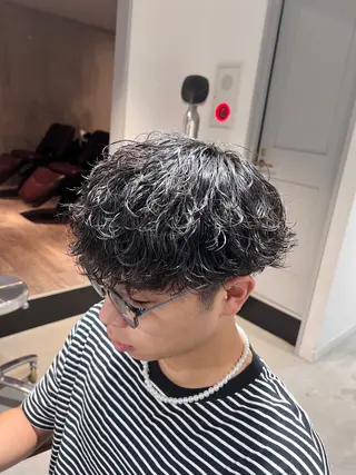 ミディアム パーマ メンズ メンズカットパーマ ✂️ JOYAのヘアスタイル