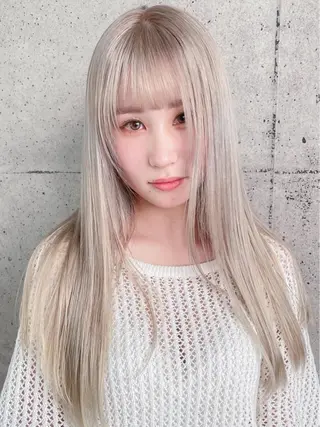 ロング カラー ボブ/ダブルカラー 【渋谷】唐仁原 抄語のヘアスタイル