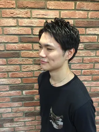 ショート パーマ 赤坂barber 古澤慶一郎【モテ髪】のヘアスタイル