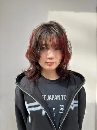 ミディアム カラー パーマ/ボブ /レイヤー チヒロのヘアスタイル