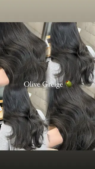 セミロング 臼杵 晴のヘアスタイル